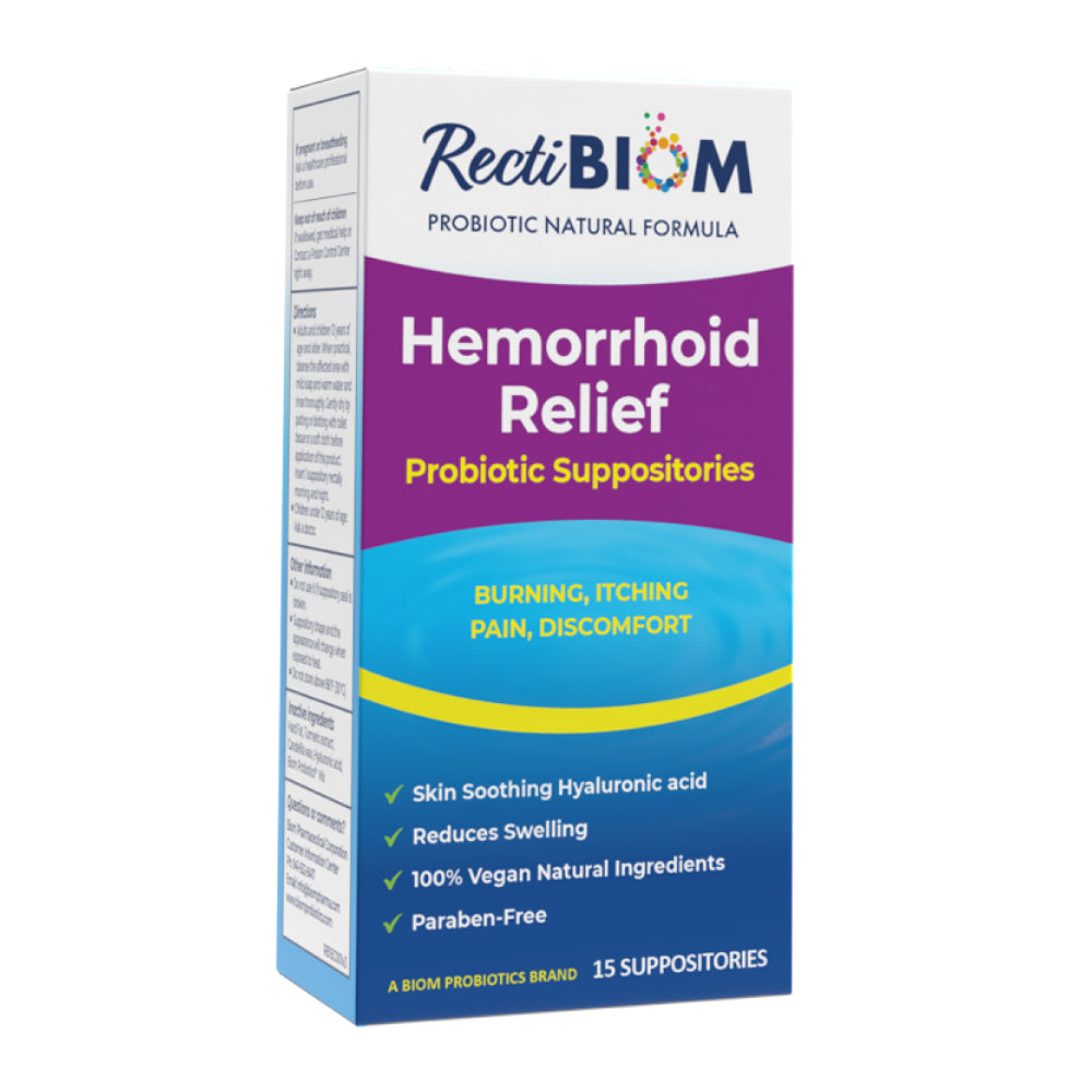 Hemorrhoid Relief Probiotic Suppositories